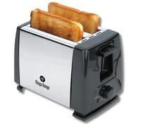 Maya Range 2 Slice Toaster Metal Wall Body 6 Browning levels Control with Auto Pop-up and Cancel Option Removable Crumb Tray 650W Matt & Gloss Finish (Silver)