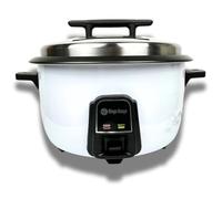 Maya Range Commercial Electric Rice Cooker & Steamer - 6.6L (37 Cups) Keep Warm Function, Removable Non stick Bowl, Stainless Steel Lid, Easy To Clean, Measuring Cup & Spoon 2500W