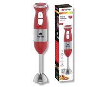 Maya Range Hand Blender 2 Speeds with Pulse Technology Detachable Stainless Steel Blending Leg and Blades for easy cleaning 300W for Making Baby Food, Smoothies, Soups, Sauces (Red)
