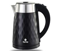 Maya Range Honey Comb 1.8L Cordless Electric Kettle, 2.2kW Fast Boil, Black Premium Plastic, Removable Anti-Scale Filter, Push Button Lid, Perfect Pour Spout, Stainless Steel Interior (Black)