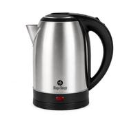 Maya Range MR-1200 Electric Kettle, Stainless Steel, 1.8L, 2200W Fast Boil, Automatic Shut-Off, 360° Cordless Base