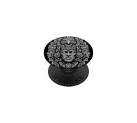 Maya Stone Guardian Mask Ancient Jaguar Temple Relief Art PopSockets Adhesive PopGrip