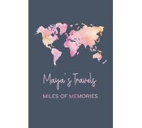 Maya: Watercolor Travelers Personalized Journal for Maya - Customized Name Gift Journal 110 Pages, Cool Present for Maya ( Maya notebook): Thank You Gift for Maya