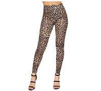 MAYA® Womens Leopard Animal Print Ladies Stretch Full Length Leggings Pants - 8-26 UK