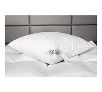 Mayaadi-Home Premium Pillow 80 x 80 cm | 1400 g Filling, 3 Chambers Down Pillow + Feathers | 100% Natural Cotton Cover | Optimal Pillow for Sleeping | HS91