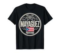 Mayagüez Puerto Rico Palm Tree Travel Design T-Shirt