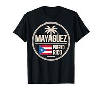 Mayagüez Puerto Rico Palm Tree Travel Design T-Shirt