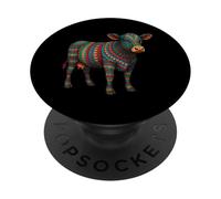 Mayan Aztec Cow Tribal Ancient Mesoamerican Mythology Art PopSockets Adhesive PopGrip