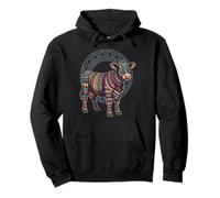 Mayan Aztec Cow Tribal Ancient Mesoamerican Mythology Art Pullover Hoodie