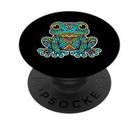 Mayan Aztec Frog Mexican Ancient Mesoamerican Mythology Art PopSockets Adhesive PopGrip