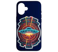 Mayan Calendar Aliens Ancient Aztec UFO Case for iPhone 16