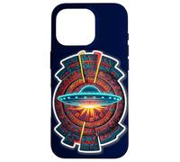 Mayan Calendar Aliens Ancient Aztec UFO Case for iPhone 16 Pro