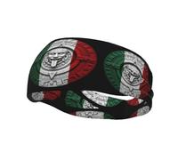 Mayan Calendar Aztec Silver Coin Mexican Colors Women Men Sweatband Breathable Headband Lightweight Hairband For Exercise Running Fitness Gym