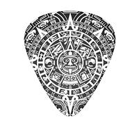 Mayan Calendar End of The World Advanced guitar pick 12 pieces Three thicknesses for bass, electric guitar, acoustic guitar bag