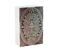 Mayan Calendar End of The World Cigarette Case Normal Size 20 Capacity Style Cigarette Holder Case Waterproof Cigarette Case Portable Travel Cigarette Storage Box for Smoking Accessories