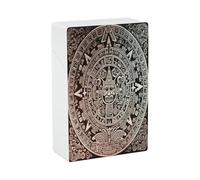 Mayan Calendar End of The World Cigarette Case Normal Size 20 Capacity, Waterproof Anti-Crush Cigarette Holder Case, Push Open Travel Cigarette Box Smoking Accessories for Men Women Smoker
