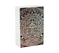 Mayan Calendar End of The World Cigarette Case Waterproof Crush-Proof Cigarette Holder Case Compact Travel Cigar Holder Durable Scratch-Resistant Design for Men & Women
