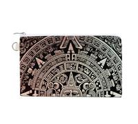 Mayan Calendar End of The World Coin Purse Canvas Wallet Cute Change Purse Small Storage Bag with Zipper