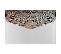 Mayan Calendar End of The World File Folder with Snap&6 Pockets Reusable File Organizer Portable Document Paper Bill Receipt Organizer Plastic Envelopes for Office College Letter Size