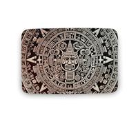 Mayan Calendar End of The World Floor Mat 19.7"x31.5" Stylish Multifunctional Coral Fleece Rugs Soft Super Absorbent Patterned Thick Bath Mats for Bathroom Floor,Dressing Table, Home Decor Accessories