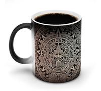 Mayan Calendar End of The World Mug Oz 12 Ceramic Coffee Cup Heats-Thermal Induction Discoloration Funny Coffee Mug for Birthday, Christmas, Thanksgiving Day Gifts