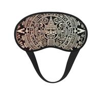 Mayan Calendar End of The World Sleep Mask for Side Sleeper Eye Mask for Sleeping Light Blocking Sleep Eye Mask for Women Men Adjustable Elastic Strap Travel Nap Blackout Eye Shade Cover