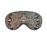 Mayan Calendar End of The World Sleep Mask, Ultra Soft Eye Mask for Sleeping with Adjustable Strap, Comfortable Lightweight Blindfold Eyeshade, Total Blackout Eye Cover for Night Sleep Travel Office N