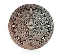 Mayan Calendar End of The World Tempered Glass Cutting Board for Kitchen Non-Slip Chopping Block Round Chopping Board Easy to Clean Butcher Block for Meat Fruits Vegetables & Bread 7.9"
