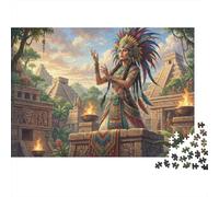 Mayan Civilization Women 1000 Piece Jigsaw Puzzle,Impossible Challenge,Educational Toy,Adults & Kids 14+,Home Wall Decor,Gift Idea,Premium Cardboard,Stress Relief 70x50cm/1000pcs