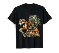 Mayan Culture Maya Jaguar Warrior Value Graphic T-Shirt, Men, Black, XL