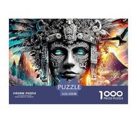 Mayan GodEngaging 1000-Piece Jigsaw Puzzles for Adults Featuring Challenging Educational Games for Both Women And Men - A Fantastic Collaborative Activity for Adults And Kids Age 12 Years And Up 52x3