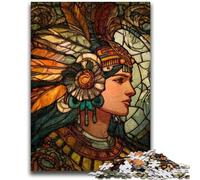 Mayan Priestess Jigsaw Puzzles for Adults 1000 Piece, Brain Intelligence Challenge Addictive Toys Birthday Gifts for Age 14+ 26x38cm