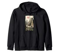 Mayan Pyramid Jaguar Jungle Ancient Ruins Temple Explorer Zip Hoodie