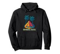 Mayan Pyramid Under Palm Trees Riviera Maya Mexico Travel Pullover Hoodie