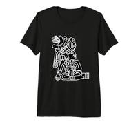 Mayan Seated Figure/Ancient Mesoamerican Art Design Premium T-Shirt