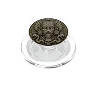 Mayan Serpent Goddess Mask Ancient Stone Temple Relic Art PopSockets PopGrip for MagSafe