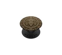 Mayan Sun God Stone Face Ancient Temple Relic Sculpture Art PopSockets Adhesive PopGrip