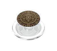 Mayan Sun God Stone Face Ancient Temple Relic Sculpture Art PopSockets PopGrip for MagSafe