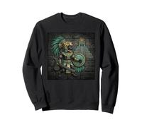 Mayan Temple Guardian Aztec Jaguar Warrior Sweatshirt
