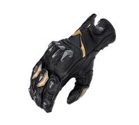 MAYANGYANG Motorcycle Gloves Motorcycle Gloves Non-slip Wear Resistant Full Finger Cycling Knights Equipment(Black-gold,M)