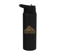 Mayans Civilization The Mayans Step Pyramid Stainless Steel Insulated Water Bottle