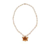 MAYAPURI Tulsi Mala with Radha Engraved Locket Sacred Hindu Prayer Beads Necklace Suitable for Praying, Mandir, Pooja Articles (Set of 1), Standard Size, Holy Basil Wooden, No Gemstone