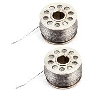 Mayata 2pcs 316L Conductive Stainless Steel Supporting Wearable Conductive smooth Thread - 22 Meter/72ft winder for Arduino for LilyPad Drop ship