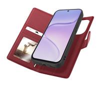 Mayaxess 2-in-1 RFID Wallet Case for Honor 600 Smart with Detachable Cover, Red