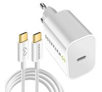 Mayaxess 20W Sector Charger for iPhone 17 with 1m USB-C Cable 1m, White