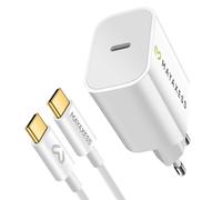 Mayaxess 20W Sector Charger with 1m USB-C Cable for iPhone 17 Pro, White