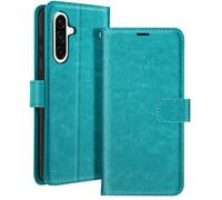 Mayaxess Case for Galaxy A36 Wallet with Lanyard, Turquoise