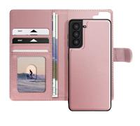 Mayaxess Case for Galaxy S21 Detachable Shell, Champagne pink