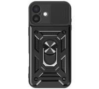 Mayaxess Case for iPhone 16 Plus Ring Support Sliding Camera Cover