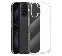 Mayaxess Case for iPhone 16 Plus Silicone Soft, Transparent